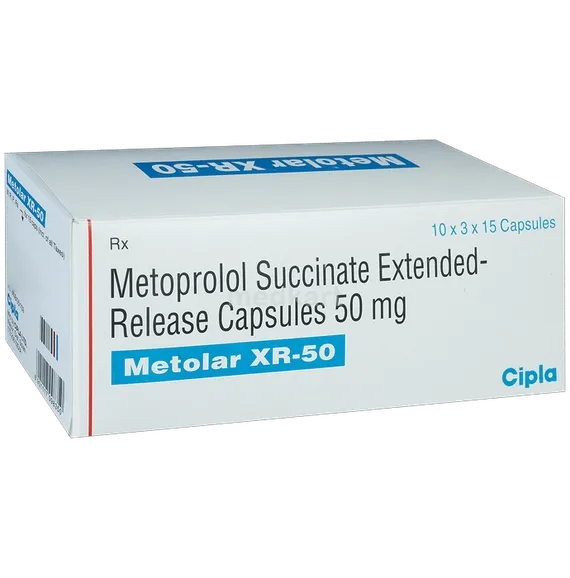 metolar xr 50mg capsule 15's